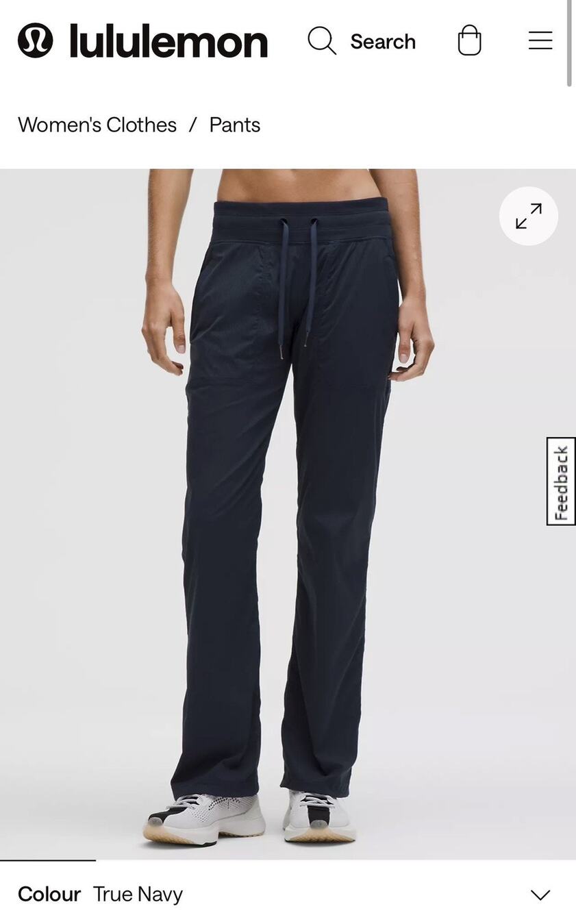 Lululemon Dance Studio Mid-Rise Pant Size 4 True Navy Regular Full Length $128